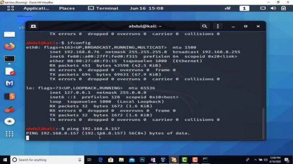 Host To Guest guest to host ping | kali linux  | virtualbox