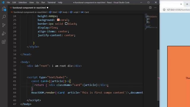 FUNCTIONAL COMPONENT IN REACT JS | REACT JS IN TELUGU | REACT IN TELUGU -9295659428 смотреть онлайн