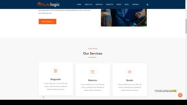 Autalogic - Car Repair Services React Template mechanic auto shop responsive смотреть онлайн