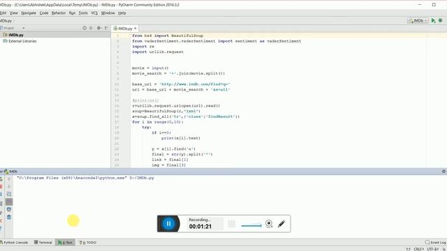 Mashup creation of Web Crawler (Using Python) смотреть онлайн