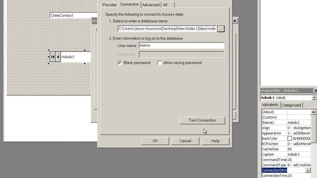 How to connect Datacombo and Textbox to MS Access database using ADODC in VB6 - *codeless* смотреть онлайн