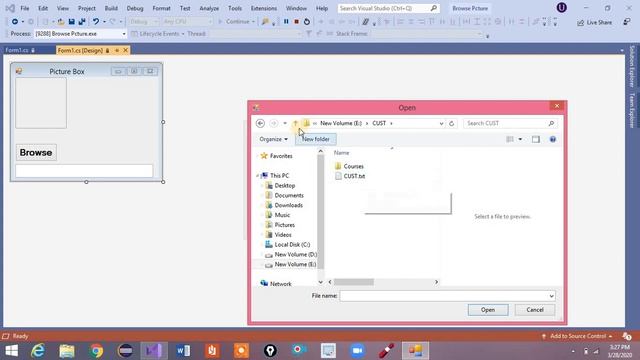 Picture Box C# | Open File Dialogue | Dialogue Result смотреть онлайн