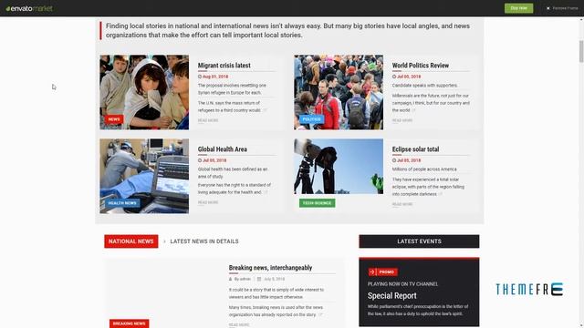 Reendex - Broadcast News Magazine WordPress Theme Octavian May смотреть онлайн