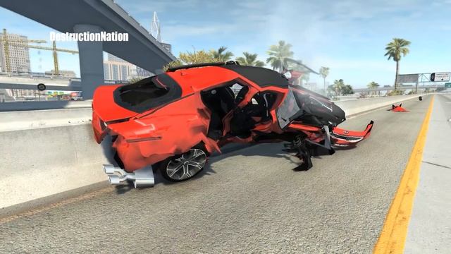 BeamNG Drive Kia Stinger GT Car Mod Crash Testing смотреть онлайн