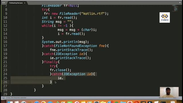 multi-catch block in Java смотреть онлайн