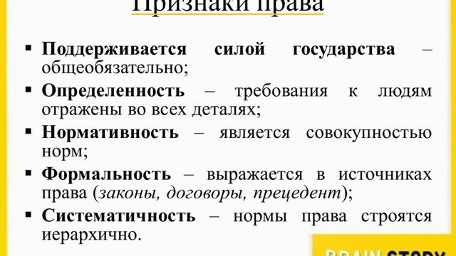 7.1.2 Признаки права смотреть онлайн