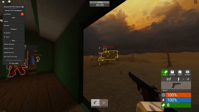 OP Roblox Edward the Man Eating Train Script İnfinite ammo & More смотреть онлайн