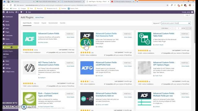 WordPress Install of Advanced Custom Fields смотреть онлайн