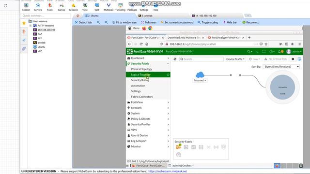 Соединение FortiGate и FortiAnalyzer в PnetLab (обновлено)