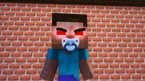 Monster School : BABY HEROBRINE CHALLENGE - Minecraft Animation
