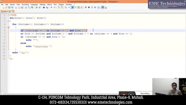 How to Print Alphabet letter 'Y' using Star in PHP смотреть онлайн