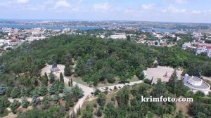 Малахов курган в Севастополе Крым с высоты птичьего полета
