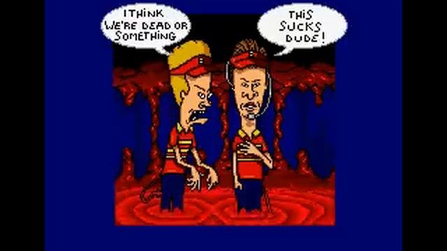 MTV's Beavis and Butt-head Game Over Sega Genesis смотреть онлайн