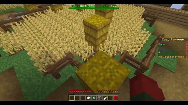 CUBECRAFT | PARKOUR : BARN | LEVEL 1 | Minecraft Java смотреть онлайн