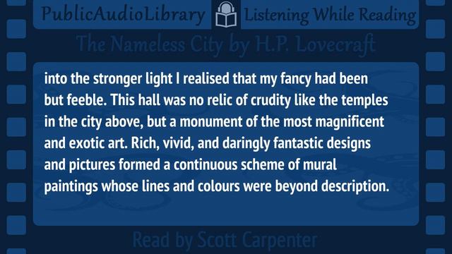 The Nameless City, v.1 read by Scott Carpenter, 10th Story in The Dream Cycle of H. P. Lovecraft смотреть онлайн