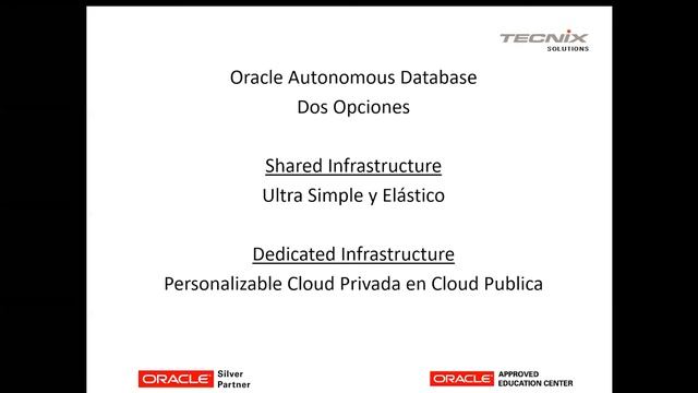 Oracle Database Autonomous para Desarrolladores смотреть онлайн