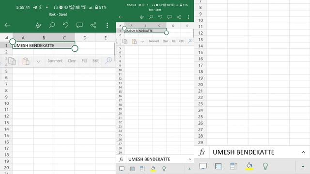How To Merge Rows or Column On Excel In Mobile || In Kannada смотреть онлайн