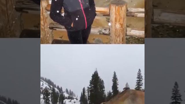 Lassen Volcanic National Park, California USA On a Snowy Day смотреть онлайн