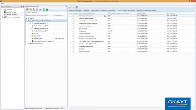 06 Работа в ПО СКАУТ-Менеджер - Модуль "Объекты системы". Работа с функциональными лицензиями смотреть онлайн