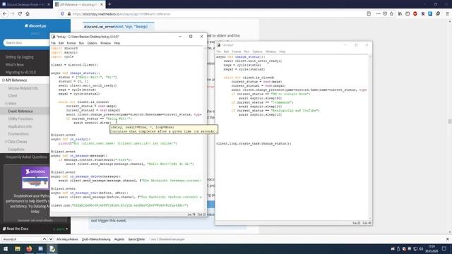 Python Discord Bot erstellen #004 Status | Tutorial смотреть онлайн