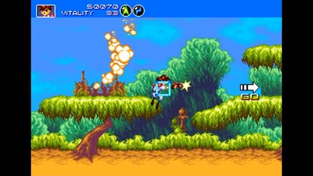 Sega Mega Drive 2 (Smd) 16-bit Gunstar Heroes Stage 1