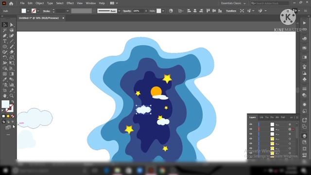 HOW to create paper cutout effect in Adobe illustrator. смотреть онлайн