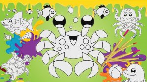 Детские раскраски - Морские обитатели!