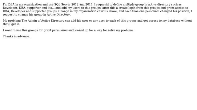 Databases: SQL Server Active Directory login groups with limitation смотреть онлайн
