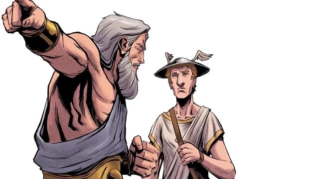 Hermes Against the Strange Hundred-eyed Creature (Zeus and Io) - Greek Mythology in Comics смотреть онлайн