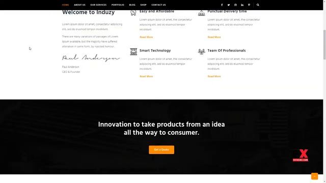 Induzy - Factory and Industrial WordPress Theme Cuauht&eacute;mo смотреть онлайн