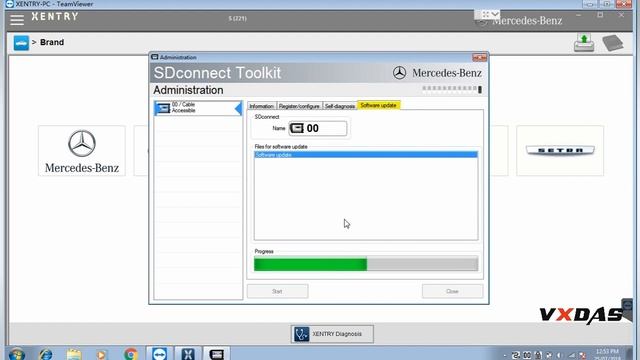 SD Connect C4 Plus DoIP Mercedes Diagnostic Tool Firmware Update---VXDAS.COM смотреть онлайн