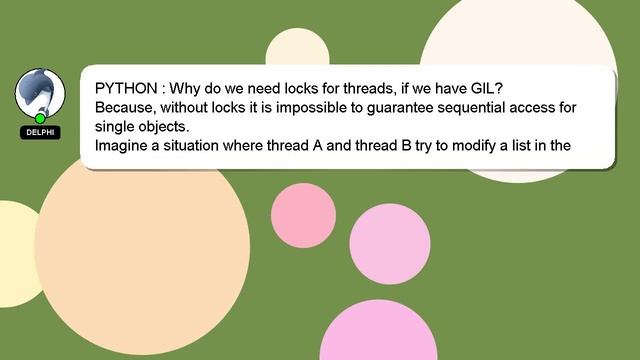 PYTHON : Why do we need locks for threads, if we have GIL? смотреть онлайн
