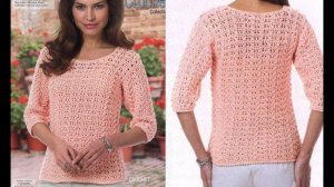 Рельефный узор крючком для летних моделей