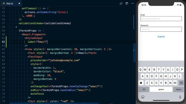 Refactor: Styled TextInput | Building and Validating Forms with Formik & Yup смотреть онлайн