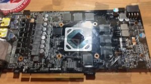 Заводской брак RX 580 gaming 8gb, пропай чипа термофеном