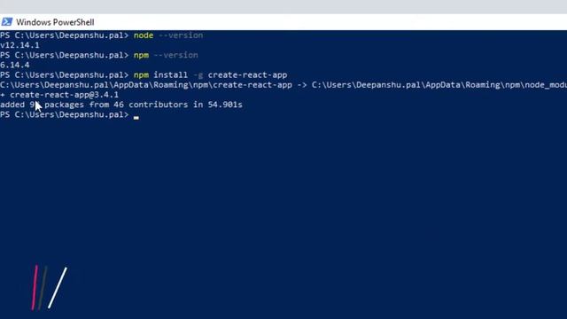 Installing Node JS & Create-React-App in hindi || react js tutorial ||Creation Matters смотреть онлайн