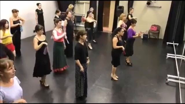 Elena Morena. Workshop en Moscu/ Alegrias con abanico смотреть онлайн