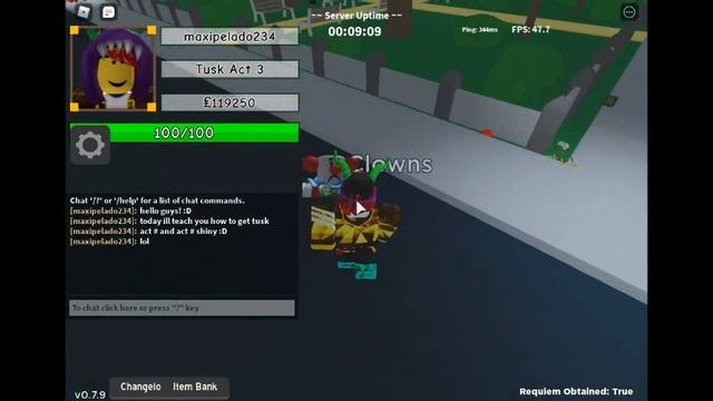 How Get Tusk 4 or Shiny tusk act 4 in an astonishing day in roblox смотреть онлайн