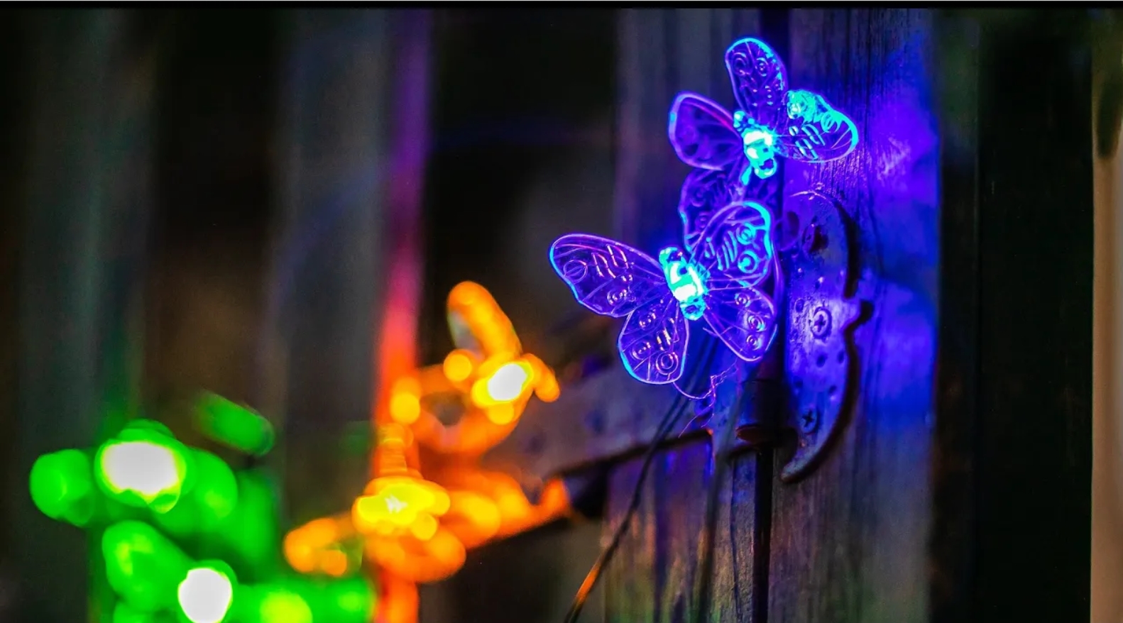 Гирлянда для сада солар Uniel USL-S-129/PT4000 BUTTERFLIES UL-00006557 режим свечения