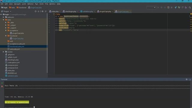 Codeception функциональные и модульные тесты Part 3 смотреть онлайн
