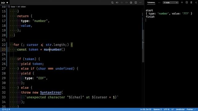 Writing a JavaScript lexer (scanner, tokeniser) in JavaScript смотреть онлайн