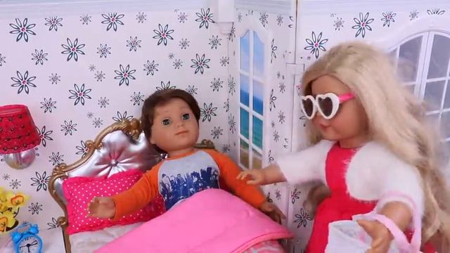 Baby Dolls Family Morning Routine in Dollhouse! Play Toys смотреть онлайн