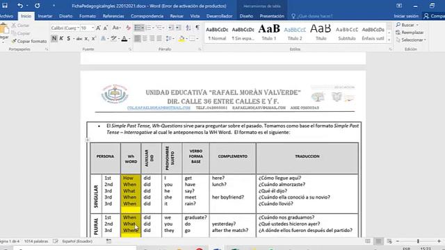 Simple Past tense, Wh Questions смотреть онлайн
