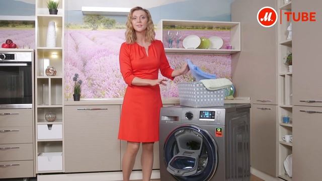 Видеообзор стиральной машины Samsung WW90K6414QX (WW90K6414QW, WW90K6414SW) с экспертом «М.Видео» смотреть онлайн