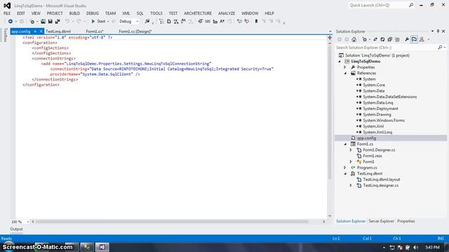 How to Use Linq To Sql for Connect SQL Database with In C# ? смотреть онлайн