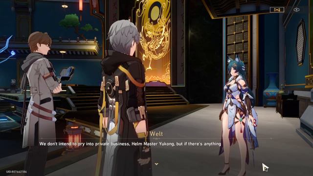 WELT FLIRTING WITH YUKONG HONKAI STAR RAIL CUTSCENE смотреть онлайн