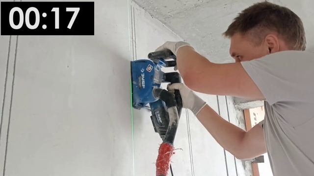 ШТРОБЛЕНИЕ БЕТОНА ПОД ЭЛЕКТРИКУ. ШТРОБОРЕЗ ЗУБР ЗШ-П30-1400 смотреть онлайн