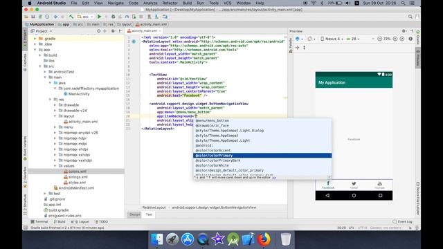 Using BottomNavigationView in AndroidStudio смотреть онлайн