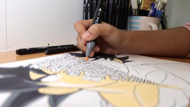 How to draw Epic ANIME DOODLE using Cheap Alcohol Markers | OHUHU, TOUCH FIVE (Goku Doodle - DBZ) смотреть онлайн