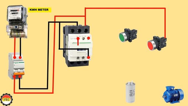 CARA INSTALASI MOTOR TIGA PHASA DENGAN JALUR SATU PHASA DENGAN MENGGUNAKAN KONTAKTOR & PUSH BUTTON смотреть онлайн